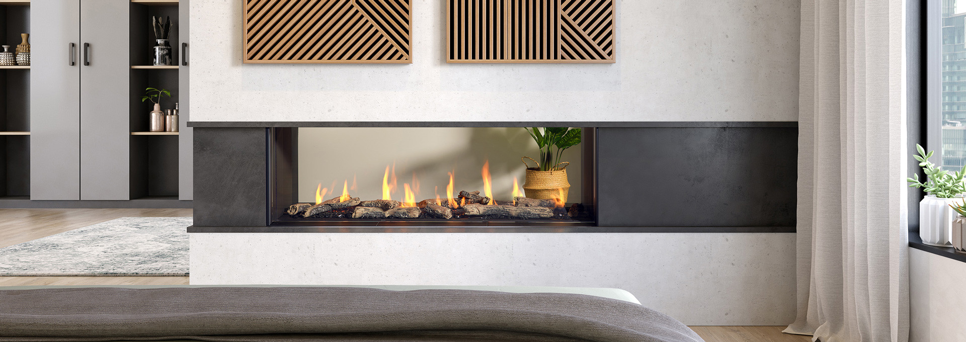 Regency Seattle See-Through 60 Gas Fireplace