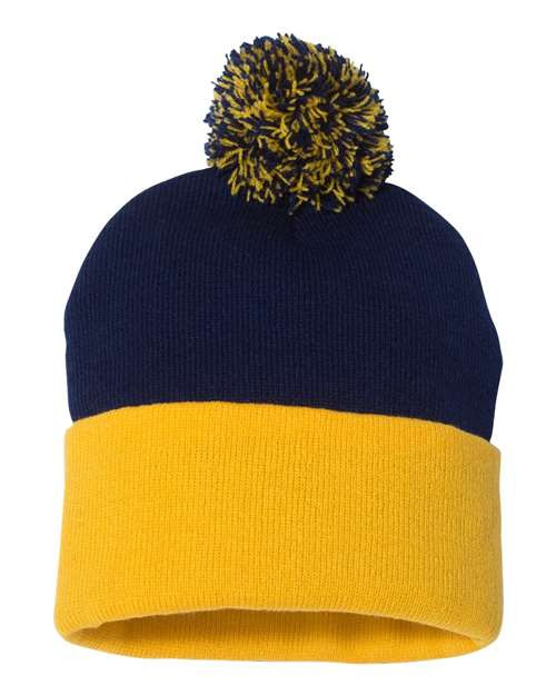 Sportsman - Pom-Pom 12" Knit Beanie - SP15
