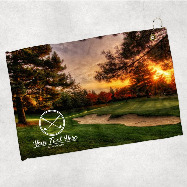 Custom Sublimated Golf Towel