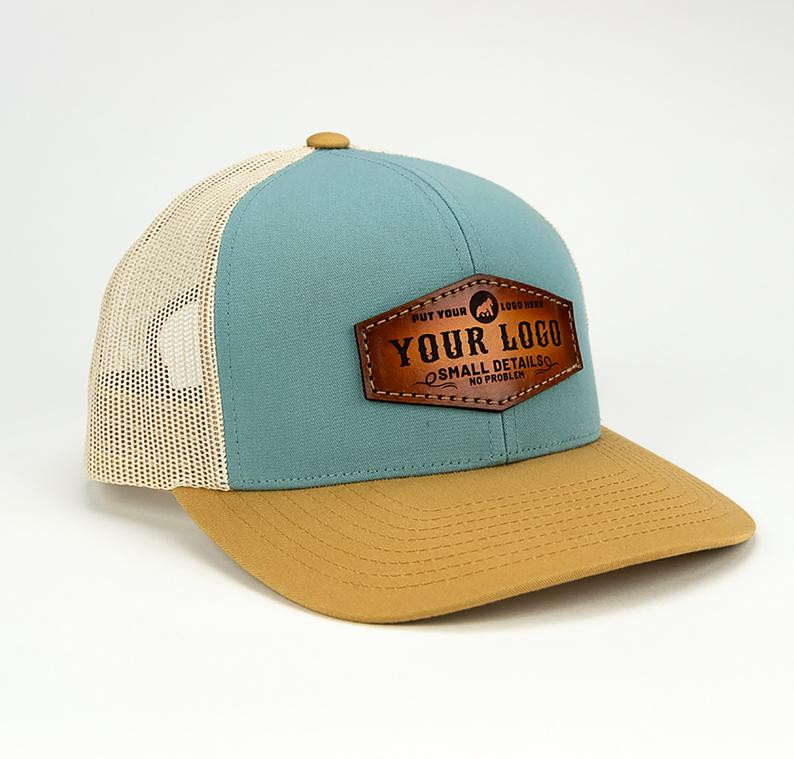 Custom Leather Patch Baseball Hats