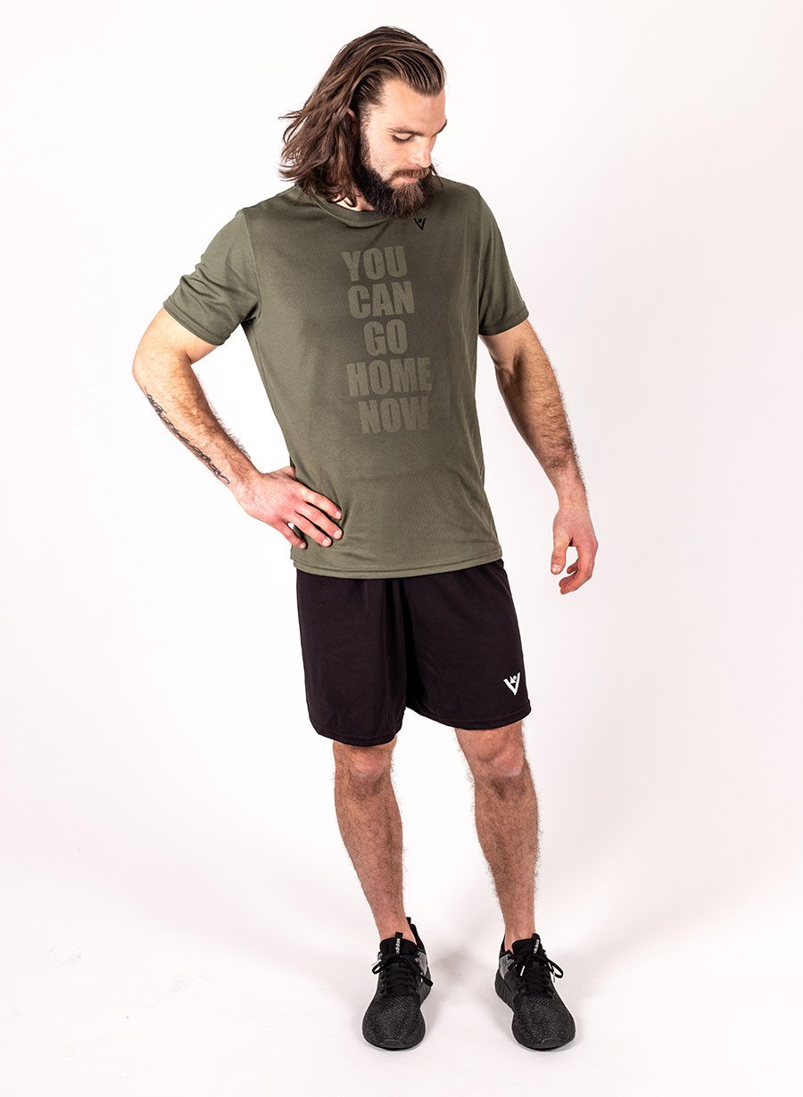 Men's "YOU CAN GO HOME NOW" Short Sleeve Crew Neck Shirt