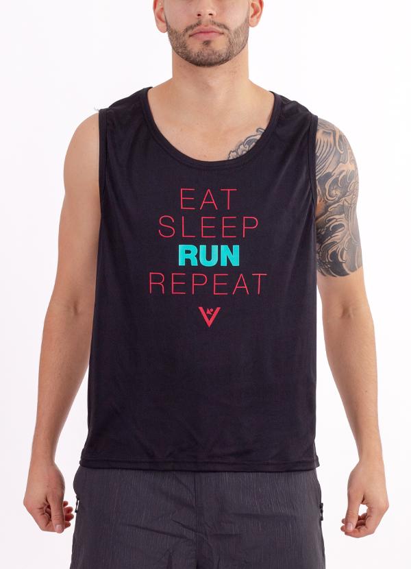 Men's "Eat, Sleep, Run, Repeat" Performance Tank