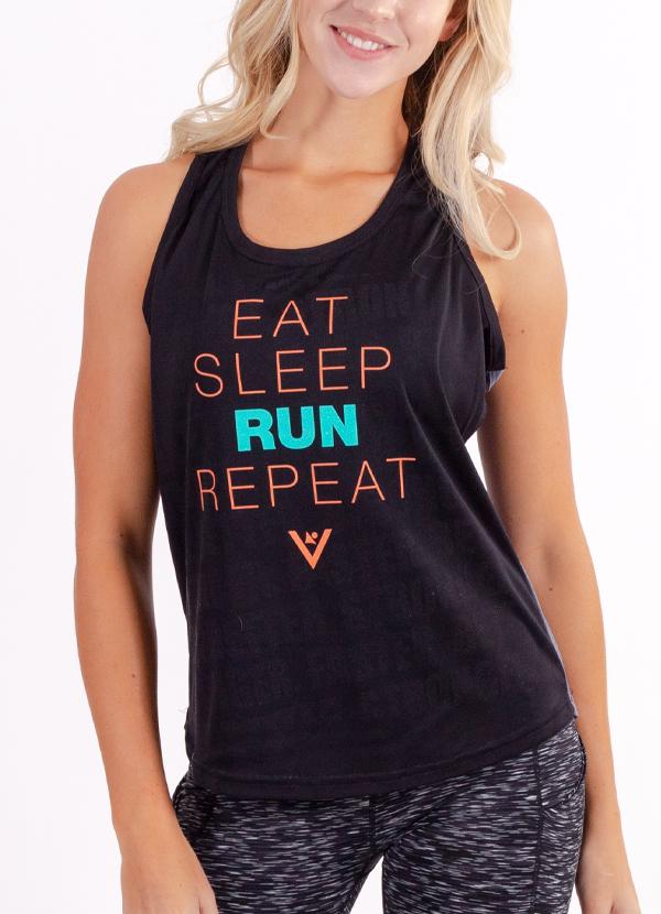 Women's "Eat, Sleep, Run, Repeat" Performance Tank