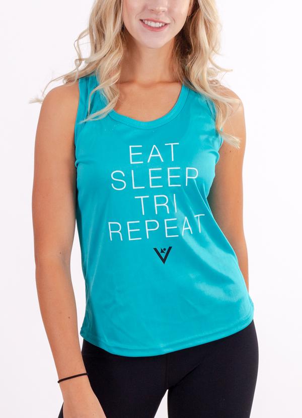 Copy of Women's "Eat, Sleep, Tri, Repeat" Performance Tank