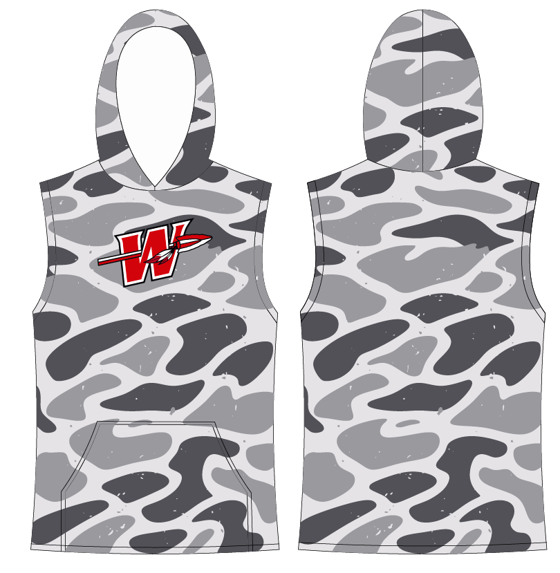 Sleeveless Camo Hoodie