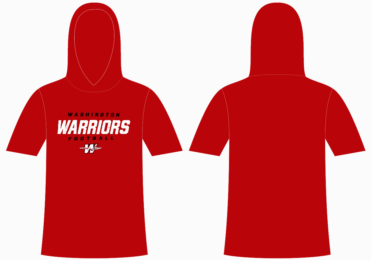 Football Hooded Tee, Dri-fit