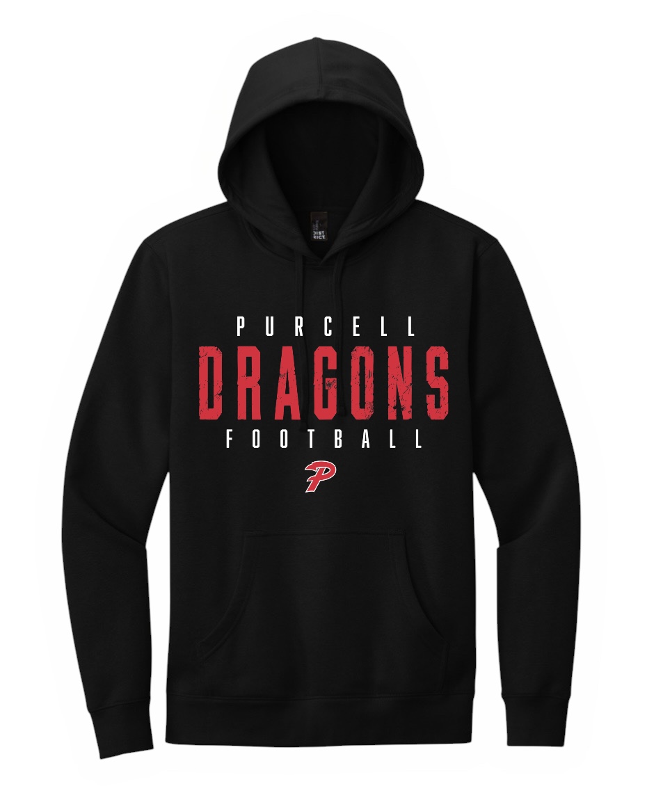 Purcell Football Hoodie, youth and adult