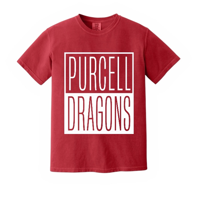Dragons Split Box Tee, Comfort Colors