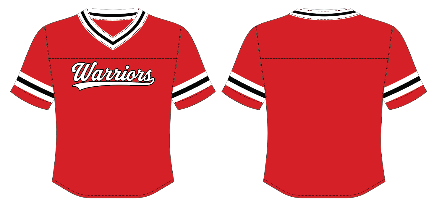 Warriors Mid Crop Jersey