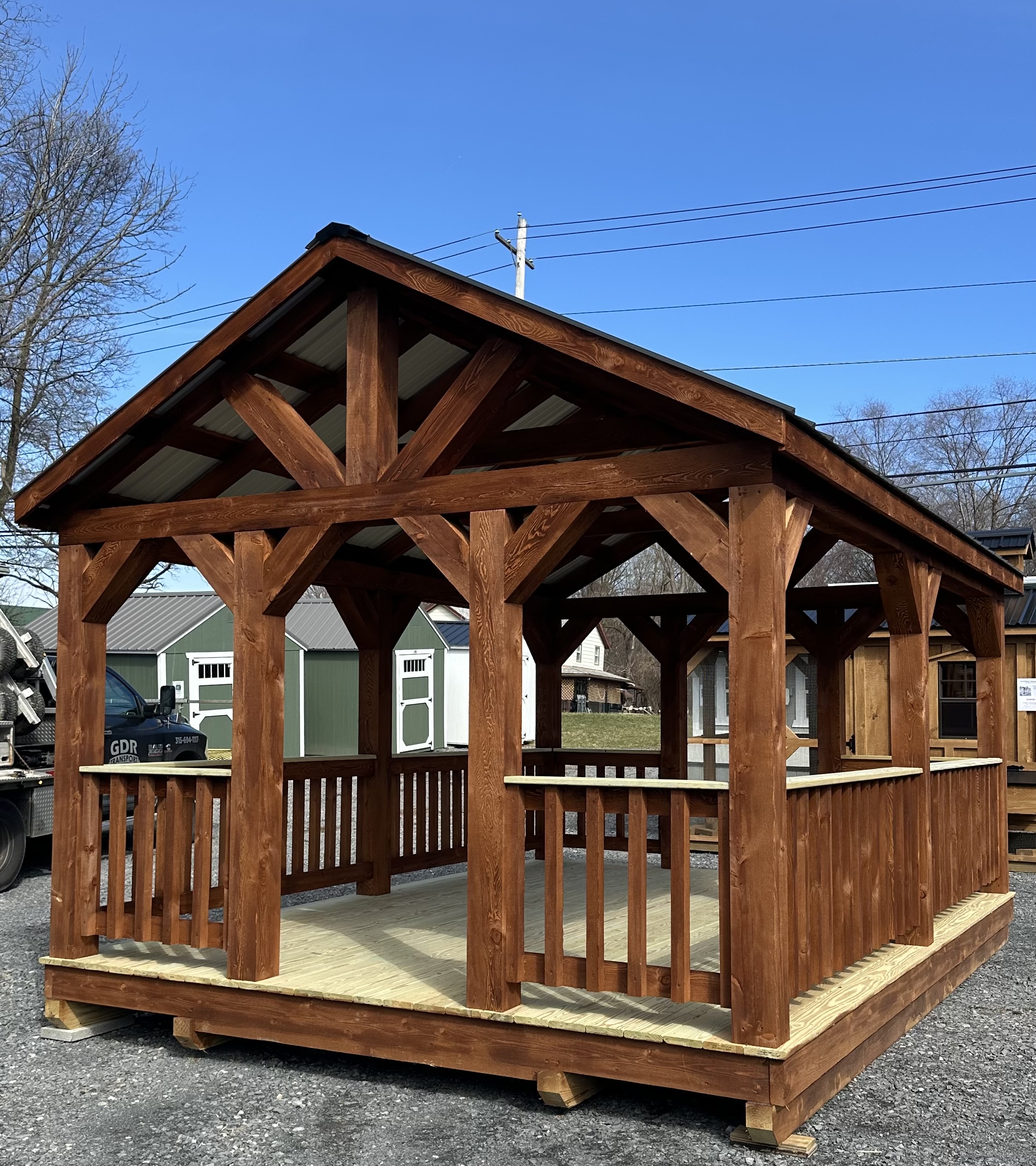 12x16 Post and Beam Pavilion 