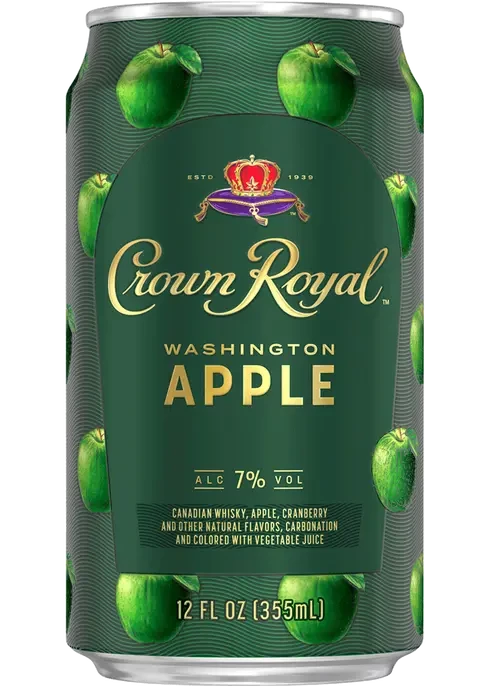 Crown Royal Washington Apple Canadian Whisky Cocktail 355ml Can