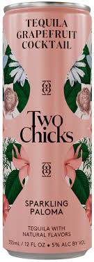 Two Chicks Paloma Sparkling Tequila & Grapefruit Cocktail 4pk 12oz