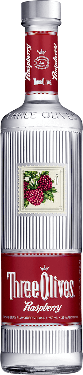 Three Olives Raspberry Vodka 1L