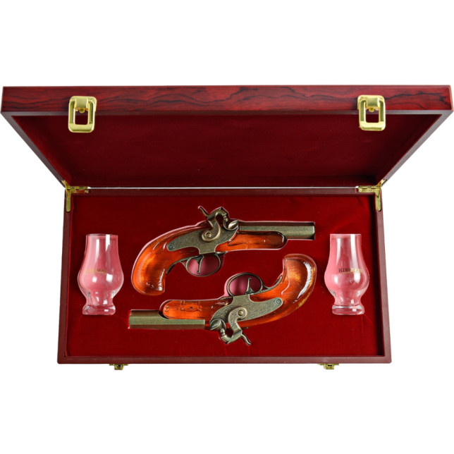 H. Deringer Bourbon Whiskey Pistol Gift Set 400ml