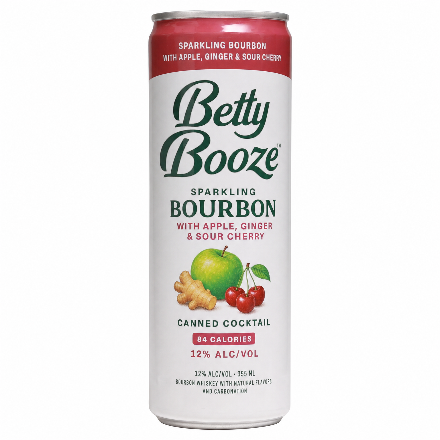 Betty Booze Sparkling Bourbon With Apple Ginger Sour Cherry 355ml