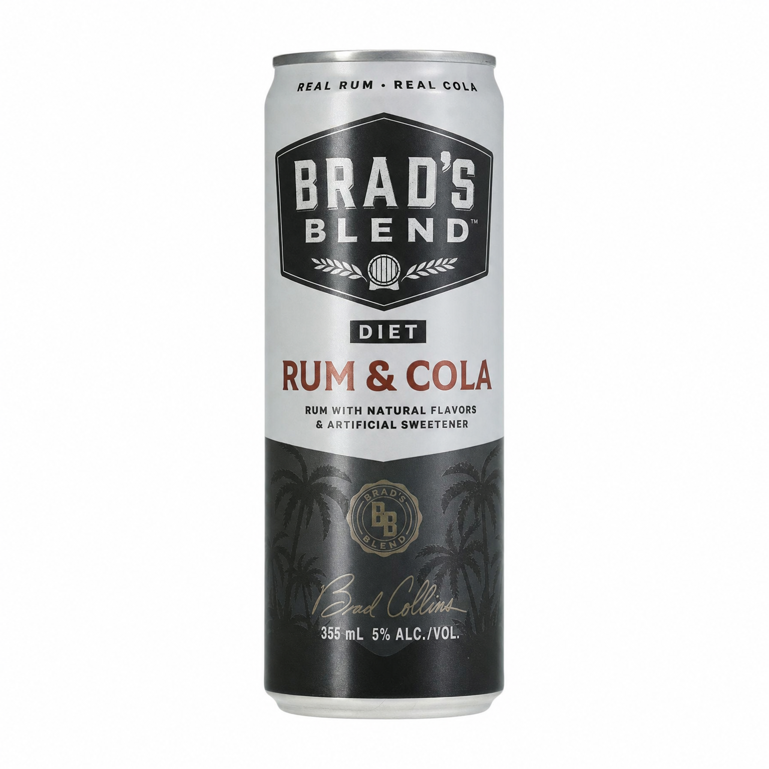 Brad's Blend Diet Rum & Cola 355ml
