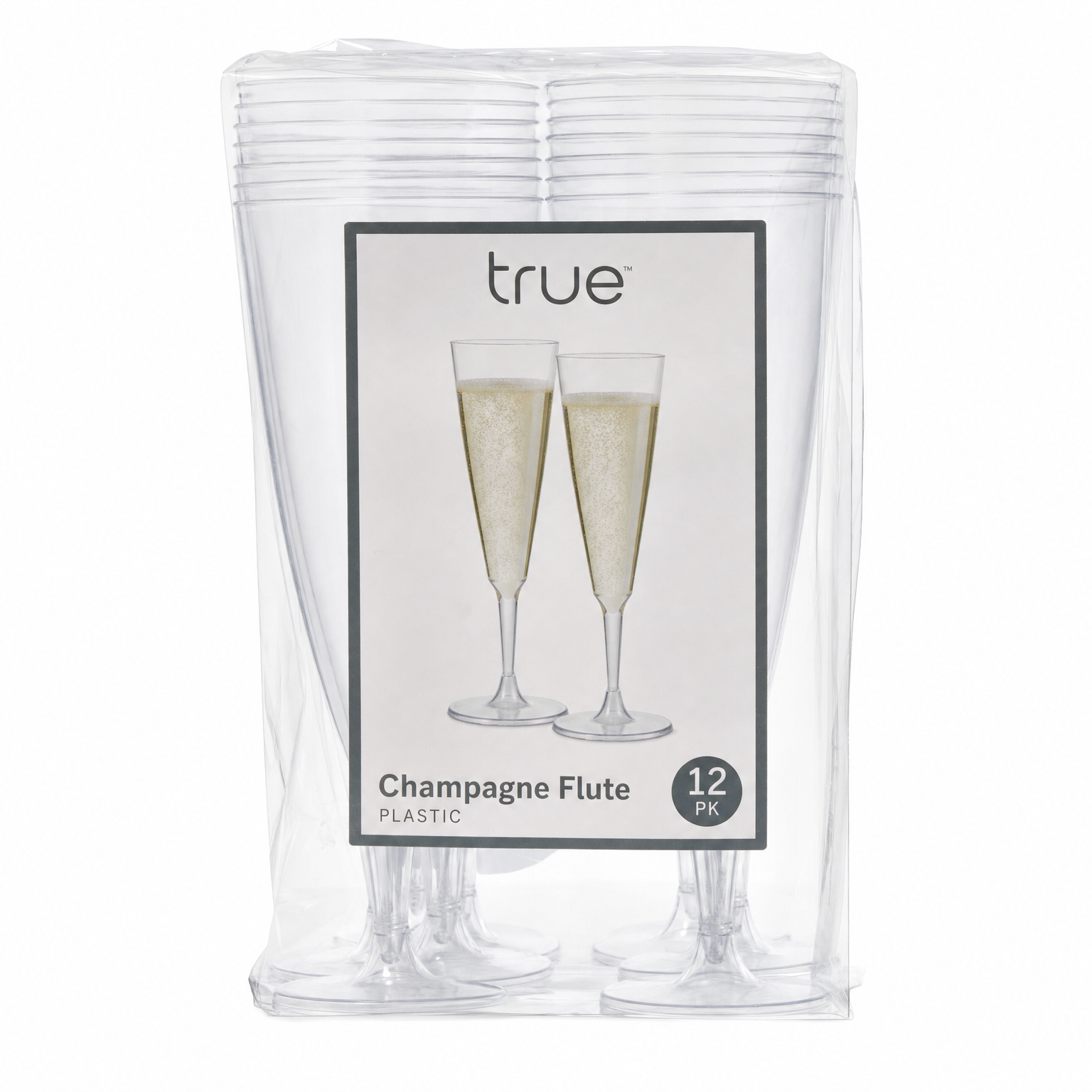 Plastic Champagne Flute 12 Pk True Brands