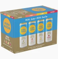 High Noon Vodka Iced Tea Variety Pack 8 Pack 355ml
