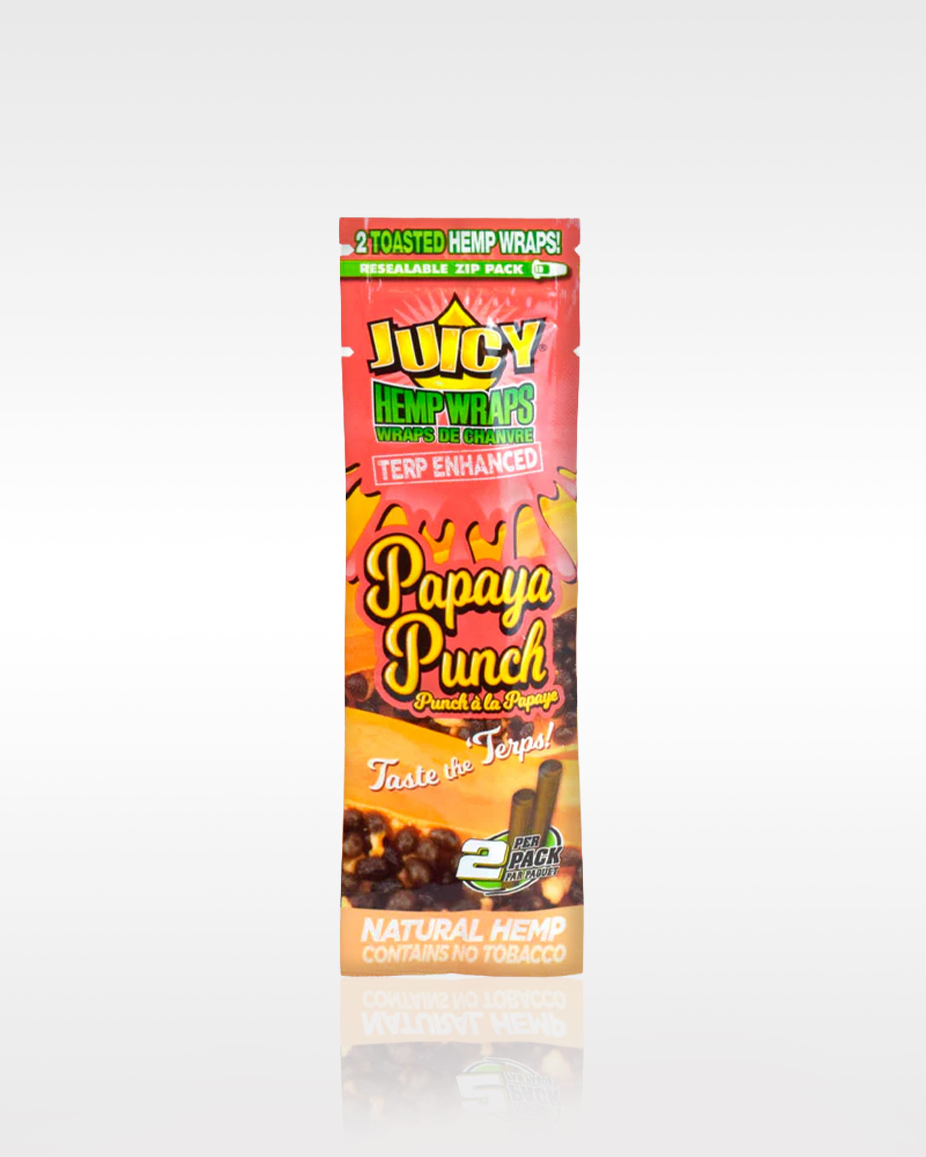 Juicy Hemp Wraps (2pk) - Papaya Punch