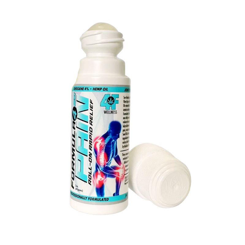 4F Wellness - Roll On for Pain – Hemp Pain Relief Cream