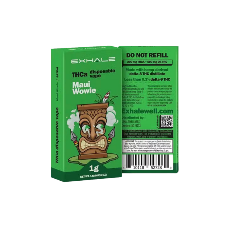 Exhale - THCa Vape 1g - Maui Wowie (Sativa)