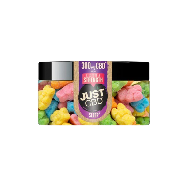 JustCBD Nighttime Melatonin Sleep Sour Bear Gummies