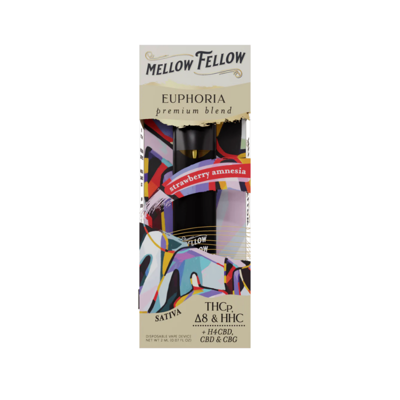 Mellow Fellow - Euphoria - Strawberry - 2mL Vape