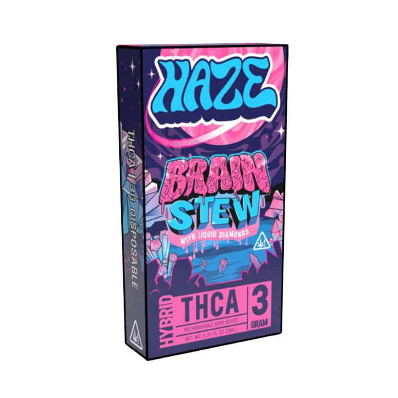Haze - Brain Stew THCA Blend Live Resin Disposable Vape - Hybrid -3g