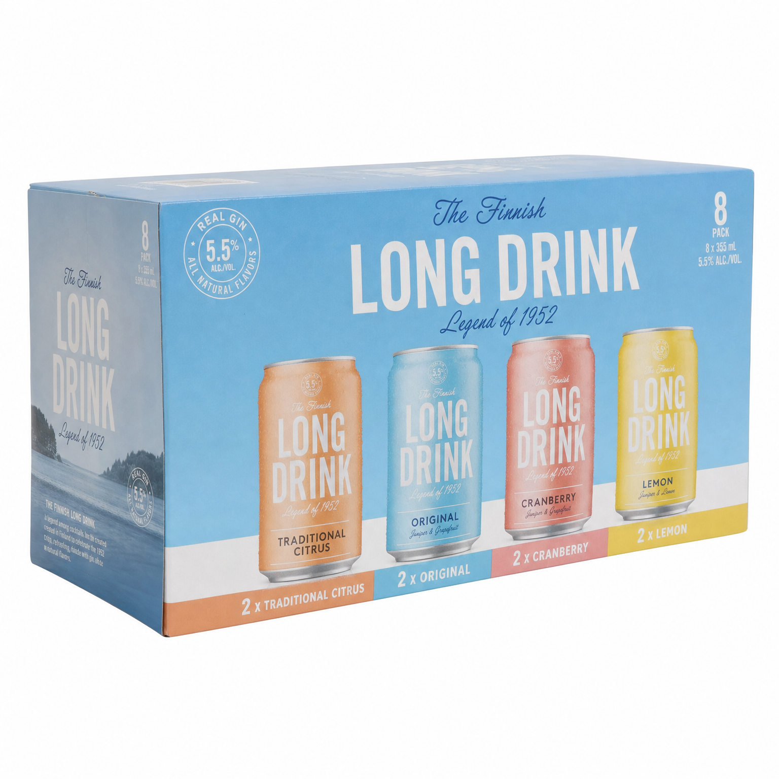 The Finnish Long Drink Variety Pack 8 x 355ml