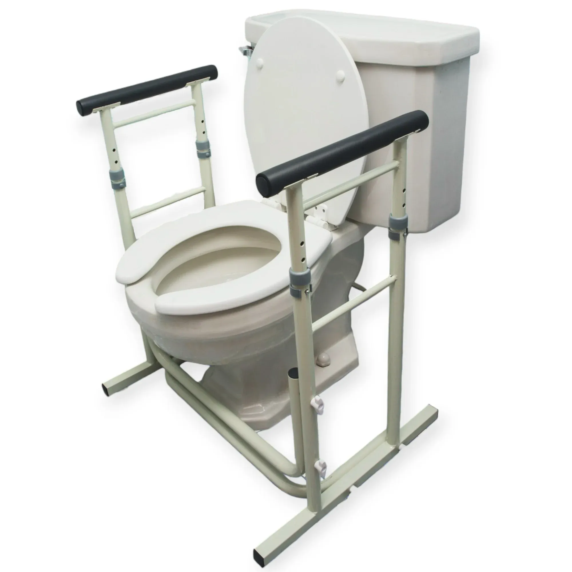 Essential Height Adjustable Standing Toilet Rails