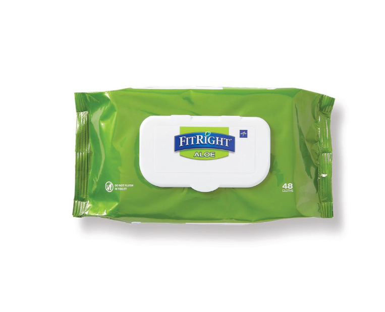 FitRight Aloe Scented Wet Wipes