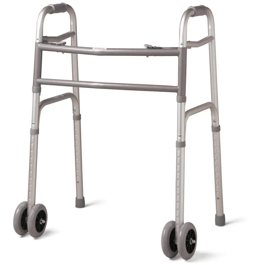 Bariatric Folding Walker with 5” Wheels