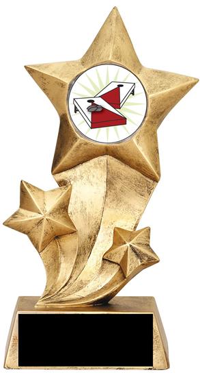 Resin Stars Cornhole Trophy
