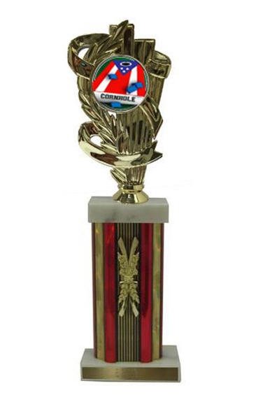 Large Column Cornhole 2 Trophies