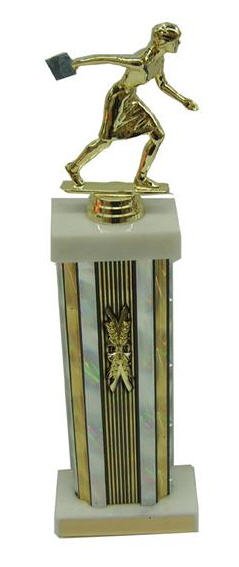 Female Column Cornhole Trophies