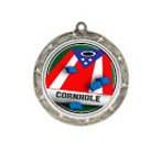 Cornhole 2 Shooting Stars Neck Medal