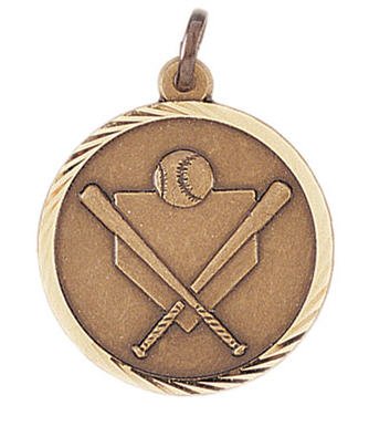 Baseball Sunray Medal