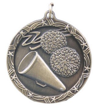Cheerleading Star Medal 2 3/4 Inches
