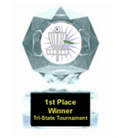 Frisbee Golf Clear Star Award