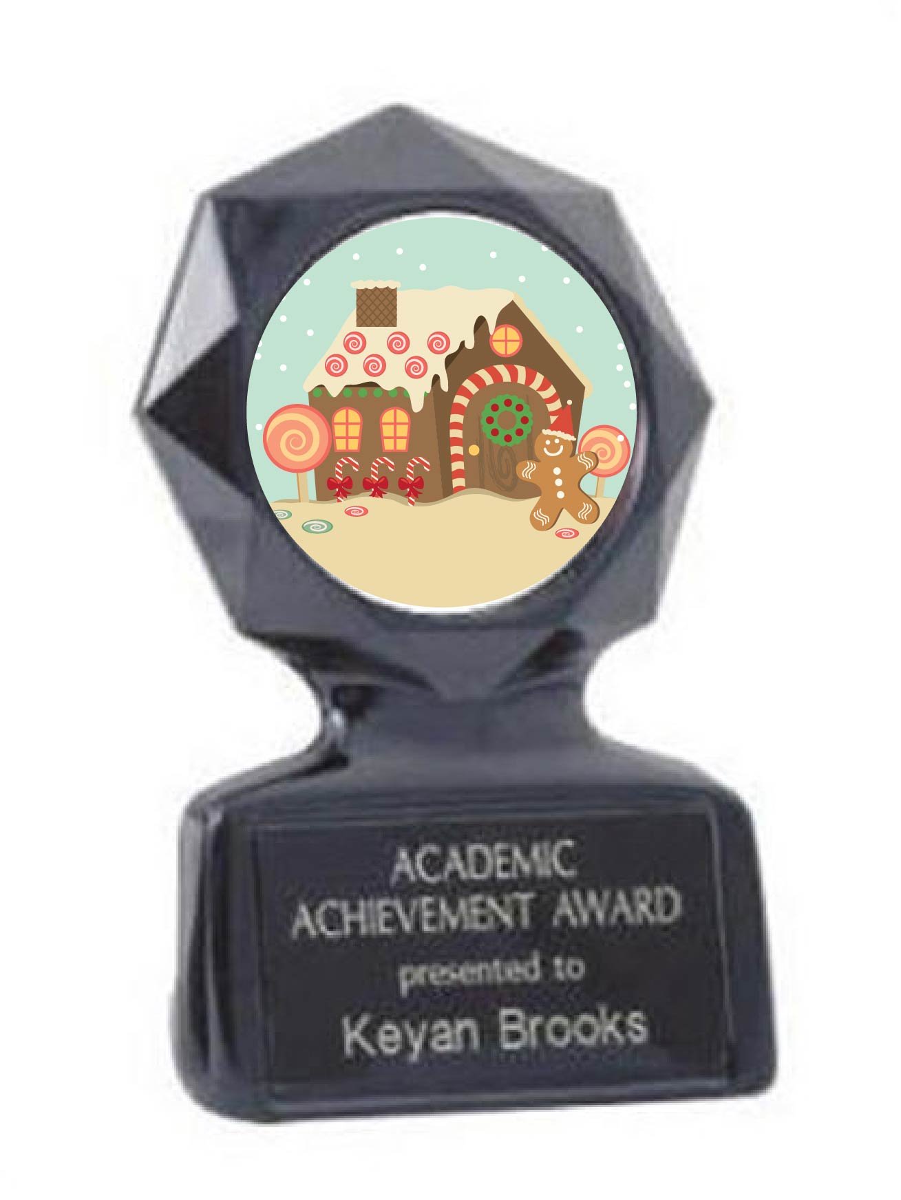 GingerBread House Black Star Trophy