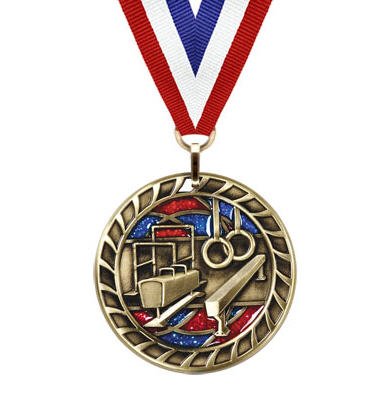 Gymnastics Glitter Medal