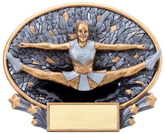 Cheerleading Explosion Oval Trophy