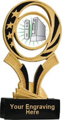 Wii Midnite Star Resin Trophy