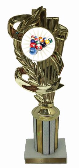 Billiard 2 Column Trophy
