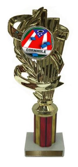 Cornhole 2 Column Trophy