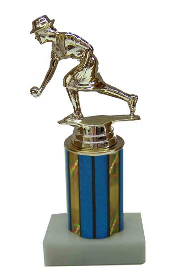Female Bocce Column Trophy