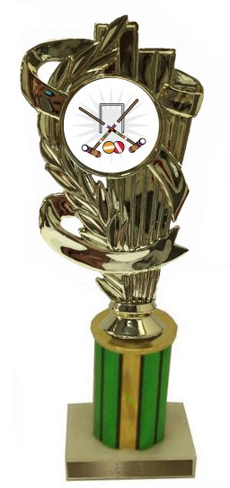 Male Croquet Column Trophy