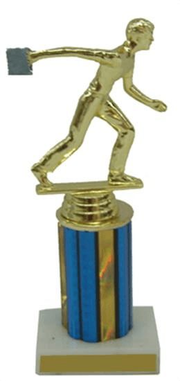 Male Cornhole Column Trophy