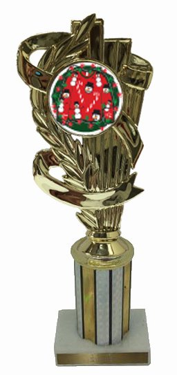 Ugly Christmas Sweater Column Trophy