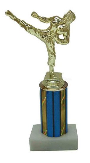 Female Karate Column 8 Inches Trophy